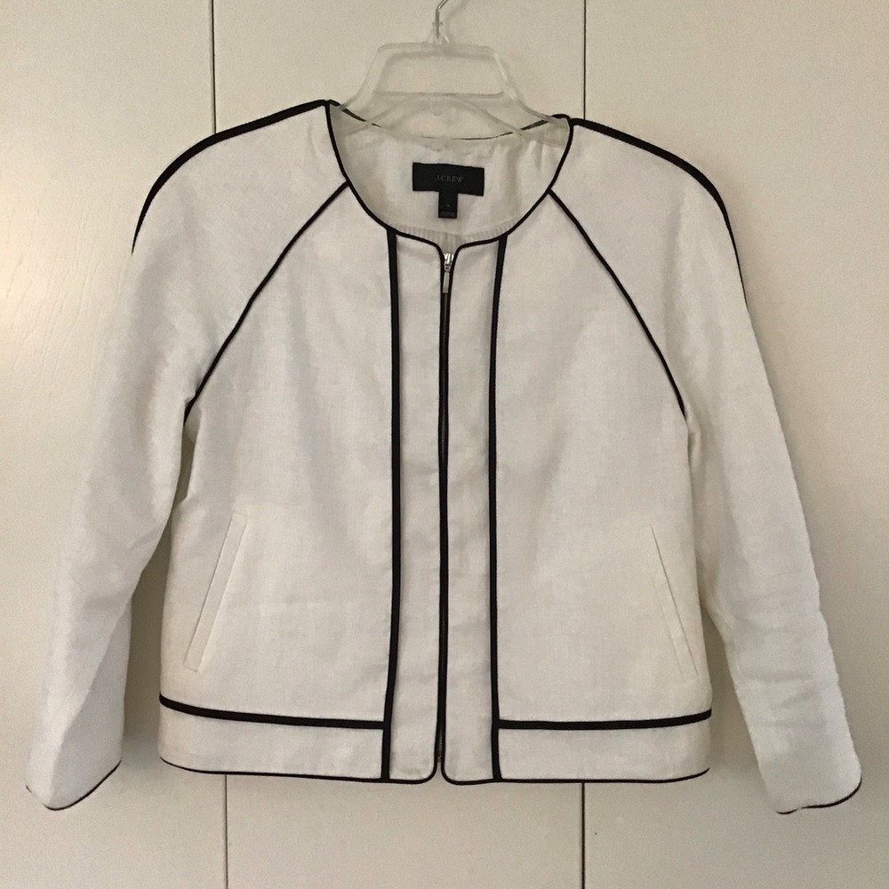 Cropped Linen Jacket